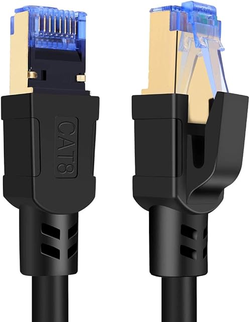 CAT8 Ethernet Cable 40Gbps 2000Mhz High Speed Gigabit SFTP LAN Network Internet Cables RJ45 Gold Plated Connector for Switch Router Modem Gaming Xbox Smart Home SEPWIK
