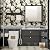 ILHIIOR Black Floral Peel and Stick Wallpaper - Boho Vintage Leaf Gold Floral Wall Paper Removable Self Adhesive for Cabinet Drawers Wall Decor 17.5''x393''