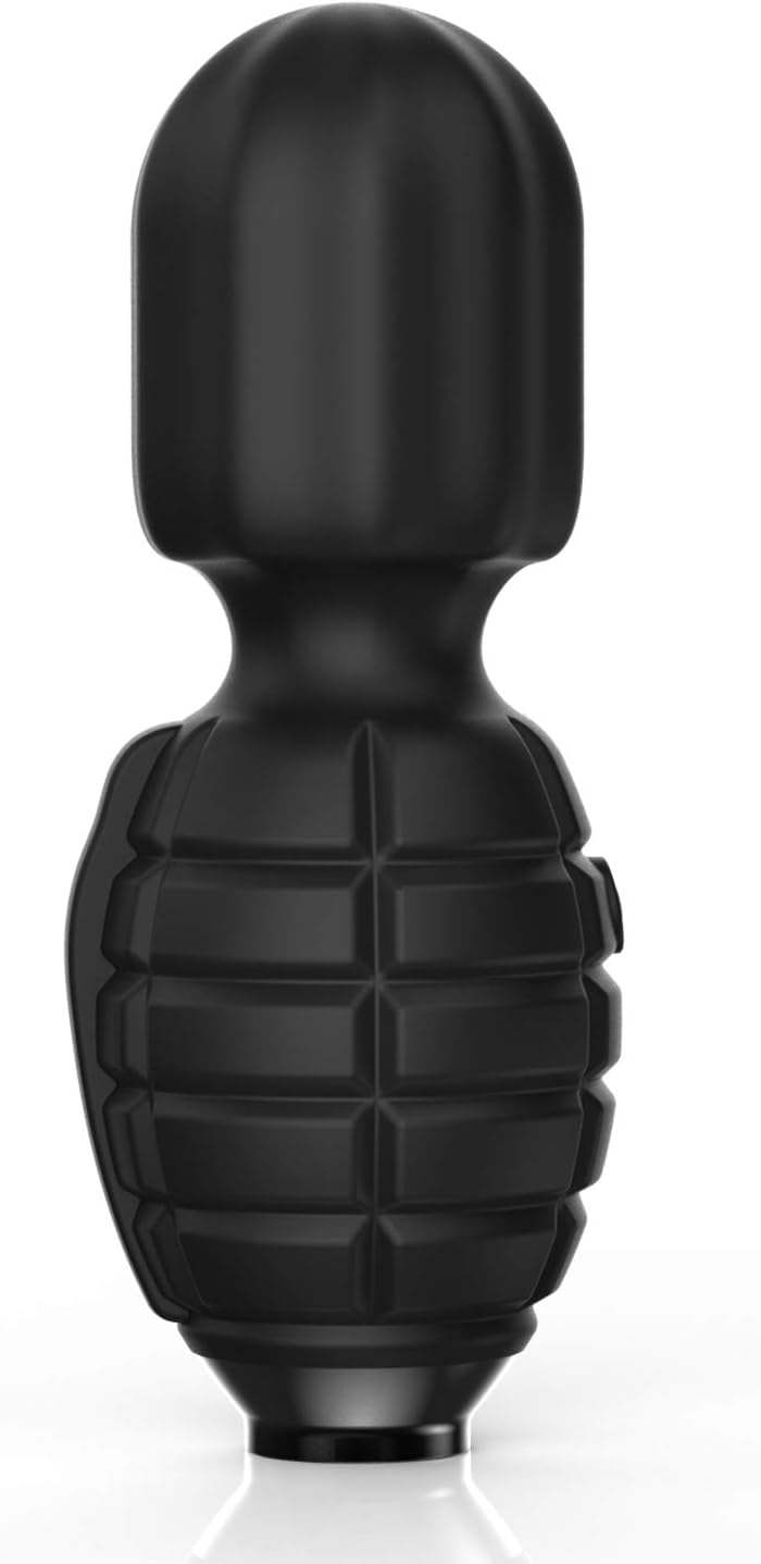 Super Powerful Wand Massager Handheld with 10 Speeds Massager Kit Therapeutic for Back Neck Shoulder Sore (Black)