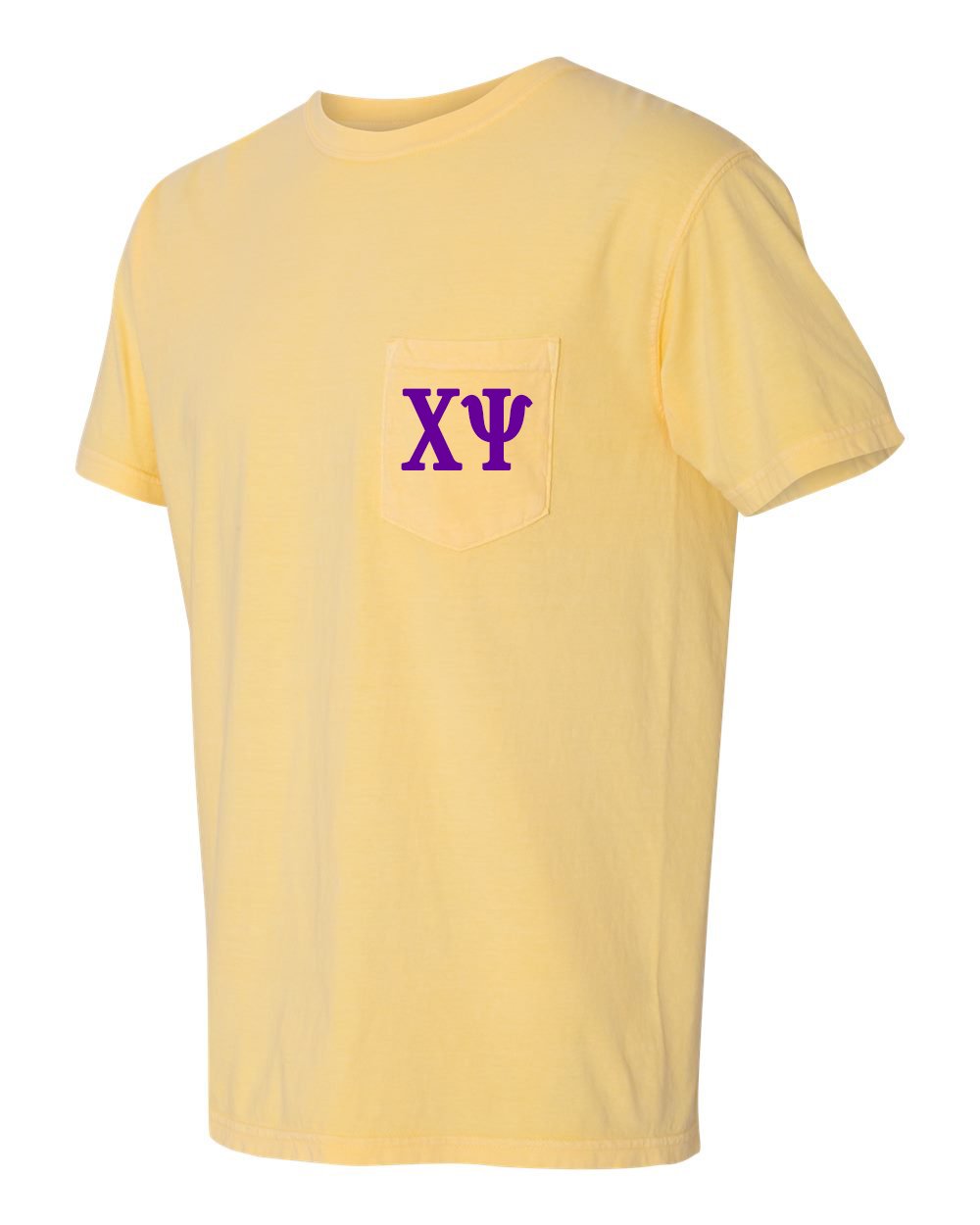 Chi Psi Fraternity Comfort Colors Pocket T-Shirt
