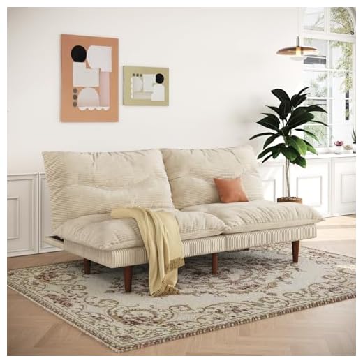 Confortable DreamDashio Futon Sofa Bed