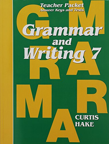 Grammar & Writing Teacher Packet Grade 7