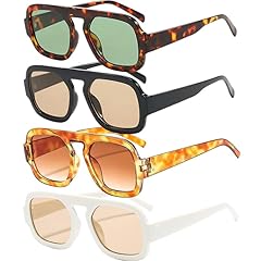 4 Pack Tortoise Frame Green Lens+black Frame Brown Lens+tortoise+beige