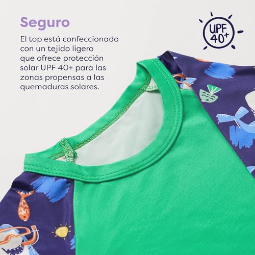 Bambino Mio, Set De Natación, Combo de Camiseta bañador y pañal bañador, Patrulla Surfera, (1-2 años)