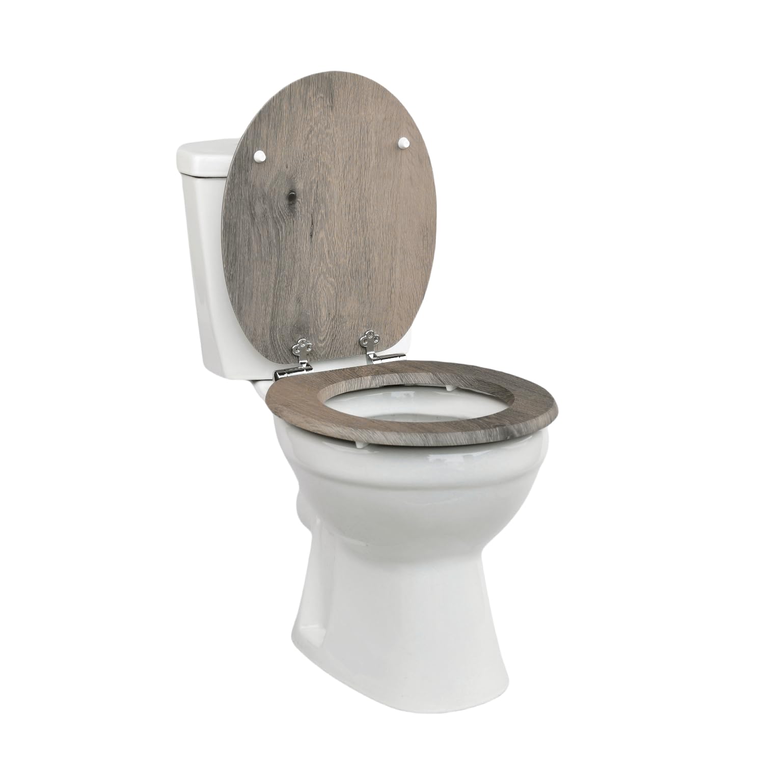 SINOBATH Sedile e copriwater per WC con sistema di abbassamento automatico, in tanti bei modelli tra cui scegliere (legno antico)