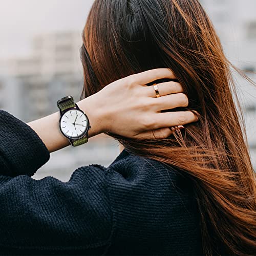 Uemoh Watch Bands, Quick Release Nylon Watch Straps For Men Women, Watch Bands Of Multiple Colors & Width(18Mm, 20Mm, 22Mm) (18Mm, Blackish Green) #TOP5