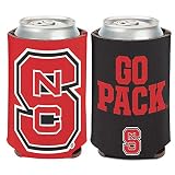 WinCraft NCAA North Carolina State Wolpack NCSU (1-Pack) 12 oz. 2-Sided Can Cooler