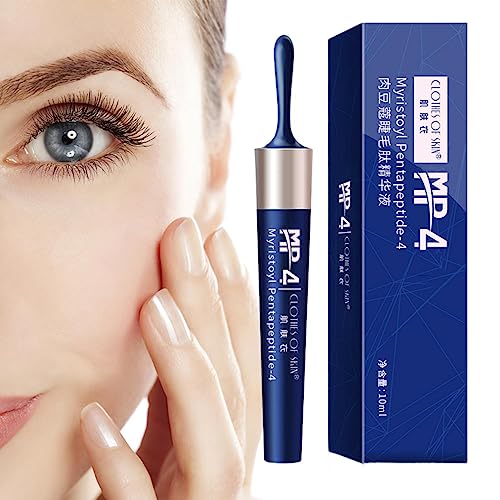 Myristoyl Wimpernseren | Myristoyl Pentapeptide Augenbrauenverstärker | 10 ml Augenbrauenverstärker für Frauen für vollere und länger aussehende Wimpern, natürliche Wimpern oder Qarido