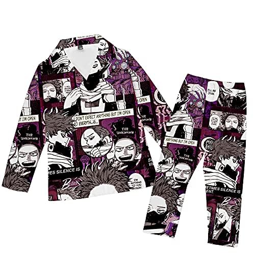 Zhongkaihua MHA - Conjunto de pijama de anime Midoriya/Bakugo/Dabi/Toga/Uraraka para cosplay, camiseta de manga larga, pantalones de pijama de verano y otoño