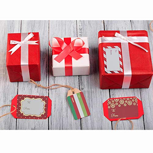 Christmas Sticker Labels,Self Adhesive Gift Stickers Holiday Gift Name Decals For Present/Wrapping Paper Decorations (100 Count) #TOP5