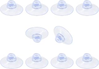 10 Pack Glass Table Suction Cups - 30mm Rubber Suckers With No Hooks, Anti-Collision Clear Plastic Suction Pads For Furniture