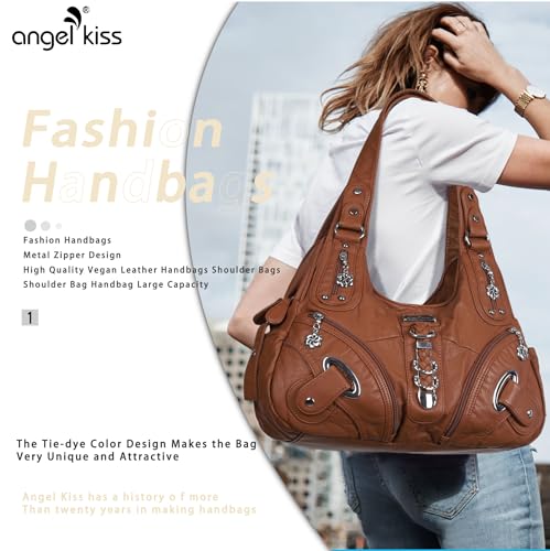 Image of Angelkiss Hobo Purses and handbags for Women Satchel Handbag Women Purses Large Daily Shoulder Bags