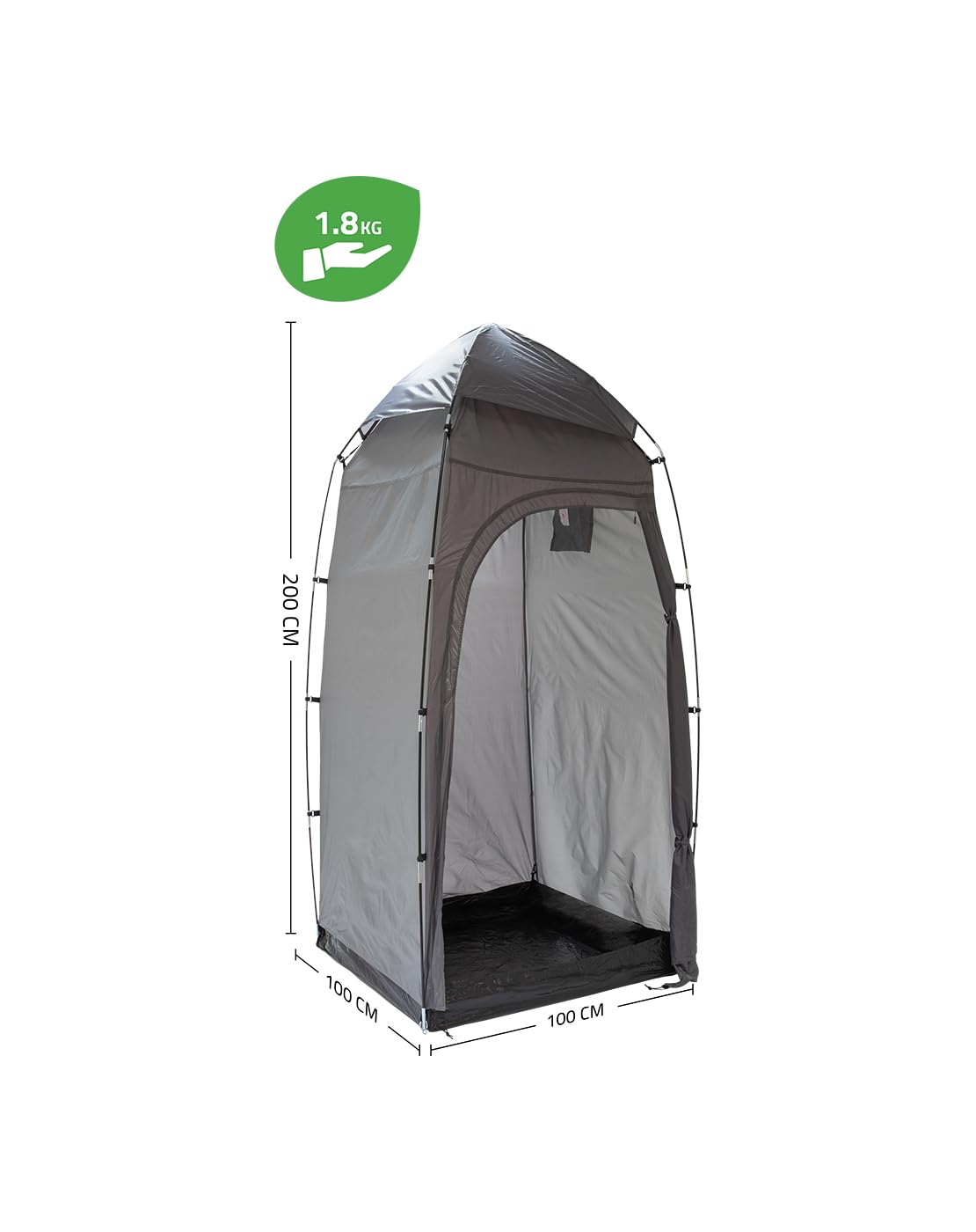 Bo-Camp - Douche/wc tent - 100x100x200 cm (4471890)