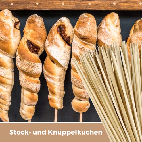 Stockbrot-Stöcke aus Bambus – 100 Spieße für Grill und Lagerfeuer