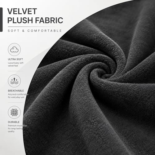 Image of Namdev Art's Velvet Sofa Cushion 21x22x5 Inch | High Density 32 Foam Seat Cushion | Soft & Comfortable Sofa Gaddi with Zip Cover | Multipurpose Cushion for Sofa Chair (Gray)