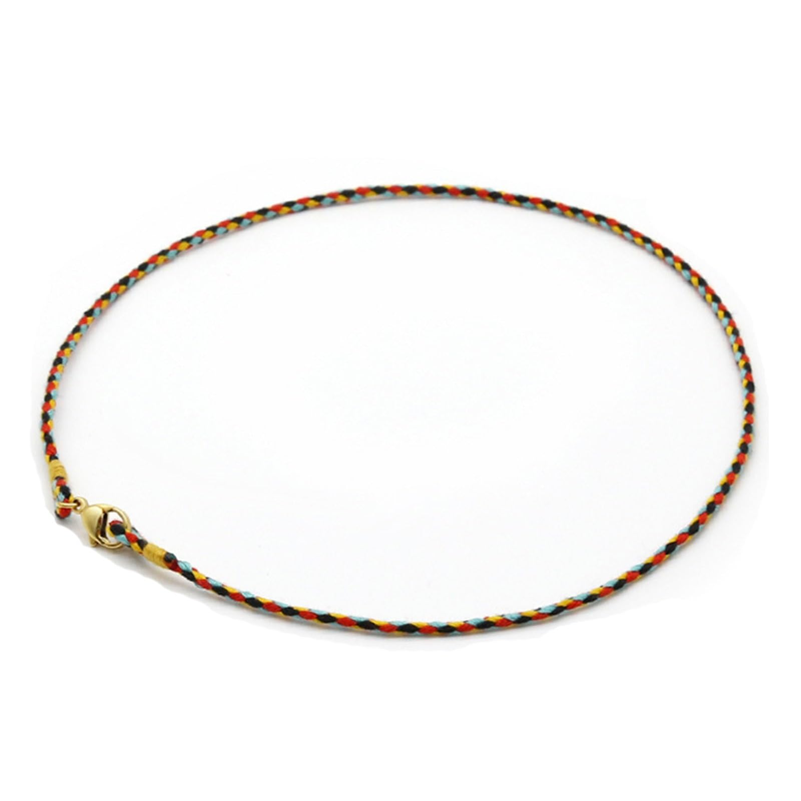 Necklace Cord Cotton Braided Rope Necklace with Clasp