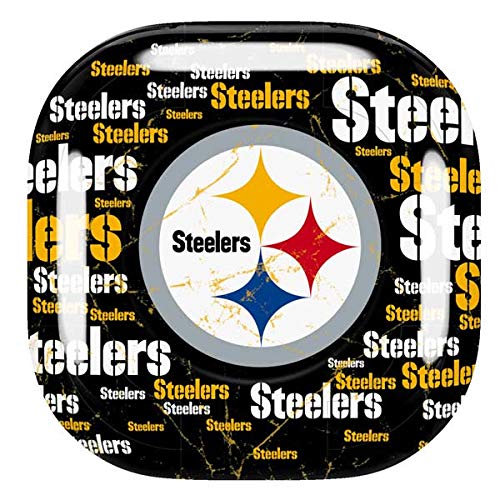Skinit Decal Audio Skin Compatible with Samsung Galaxy Buds Pro - Officially Licensed NFL Pittsburgh Steelers Black Blast Design