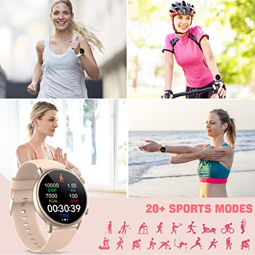 Smart Watch For Women Men (Answer/Make Calls) 2.5D Touch Screen Smartwatch Compatible With Android Ios Phones 5Atm Waterproof Smart Watch Fitness Tracker With Blood Pressure Heart Rate Step Counter #TOP3