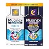 Mucinex Fast-Max Cold and Flu & Nightshift Medicine for Adults, Over-The-Counter Medication Combo Pack for Sore Throat Relief, Decongestant, Cough & Cold Medicine (2 x 6 Fl Oz)