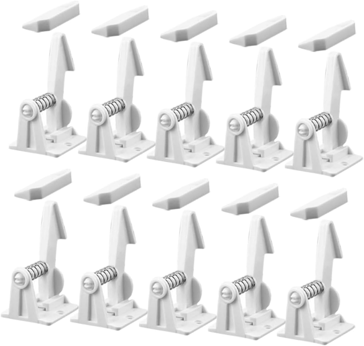 Milisten 16pcs Cabinet Locks Childproofing Latches for Safety Durable Material Easy Installation for Kitchen Bathroom Dresser Versatile Proofing