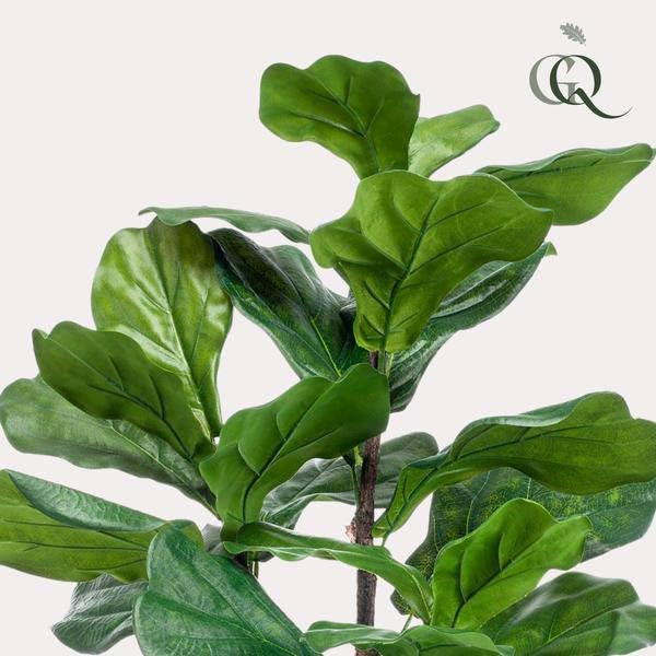 Kunstpflanze Ficus Lyrata Geigen-Feige 90cm