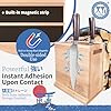 XYJ Magnetic Knife Block, Double Side Magnets, Natural Wood, Large Capacity Kitchen Storage for Knives and Utensils, Knife Holder Organizer Rack Tool without Knives