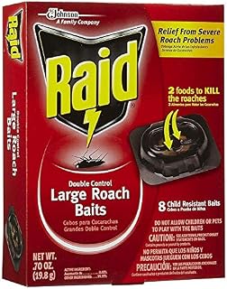 Raid Double Control, Large Roach Baits, 8 CT (Pack - 3)