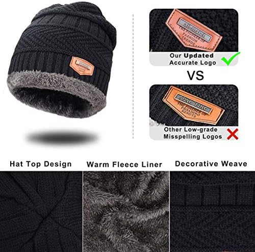 MAYLISACC Winter Knit Beanie Hat and 