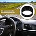 HOODANCOS Car Gauge Sunshade Visor 52mm Universal Dashboard Sun Shade Cap Black Plastic Gauge Cover for Vehicle Instrument Panel UV Protection