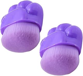 Cepillos cosméticos en forma de pata violeta ...