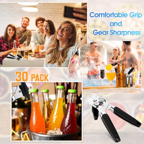 Gisafai 30 Pcs Manual Can Opener Bulk with Sharp Blade Smooth Edge Multifunctional Kitchen Gadget Handheld Openers Large Handheld Knob Can and Bottle Animals for Dorm Kitchen Essentials Gifts by Gisafai - Image 6