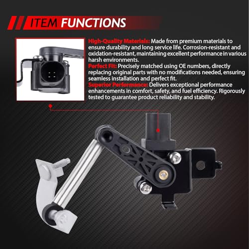 Niveausensor Gestänge Niveau Sensor Scheinwerfer Regelungs Sensor Ersatz für 2003-2012 A3 8P1 8P7 Golf V VI Plus Variant Superb II Yeti Autozubehör Teil# 1K0941274C 1T0907503B 1T0907503A