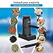 BORUIT Smoking Gun Cocktail Smoker Gun Includes Wood Chips and Accessories,Portable Drink Smoker,Indoor Smoke Infuser Kit for Cocktails,Meat,BBQ,Cheese,Veggies & Sous Vide（Black)
