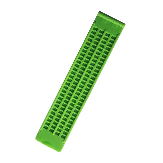 Braille slate, safe braille learning tool portable 4 lines 28 cel…