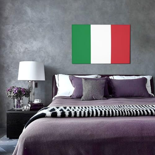 Drapeau italien image décorative pour raviver un mur blanc de salon - 4