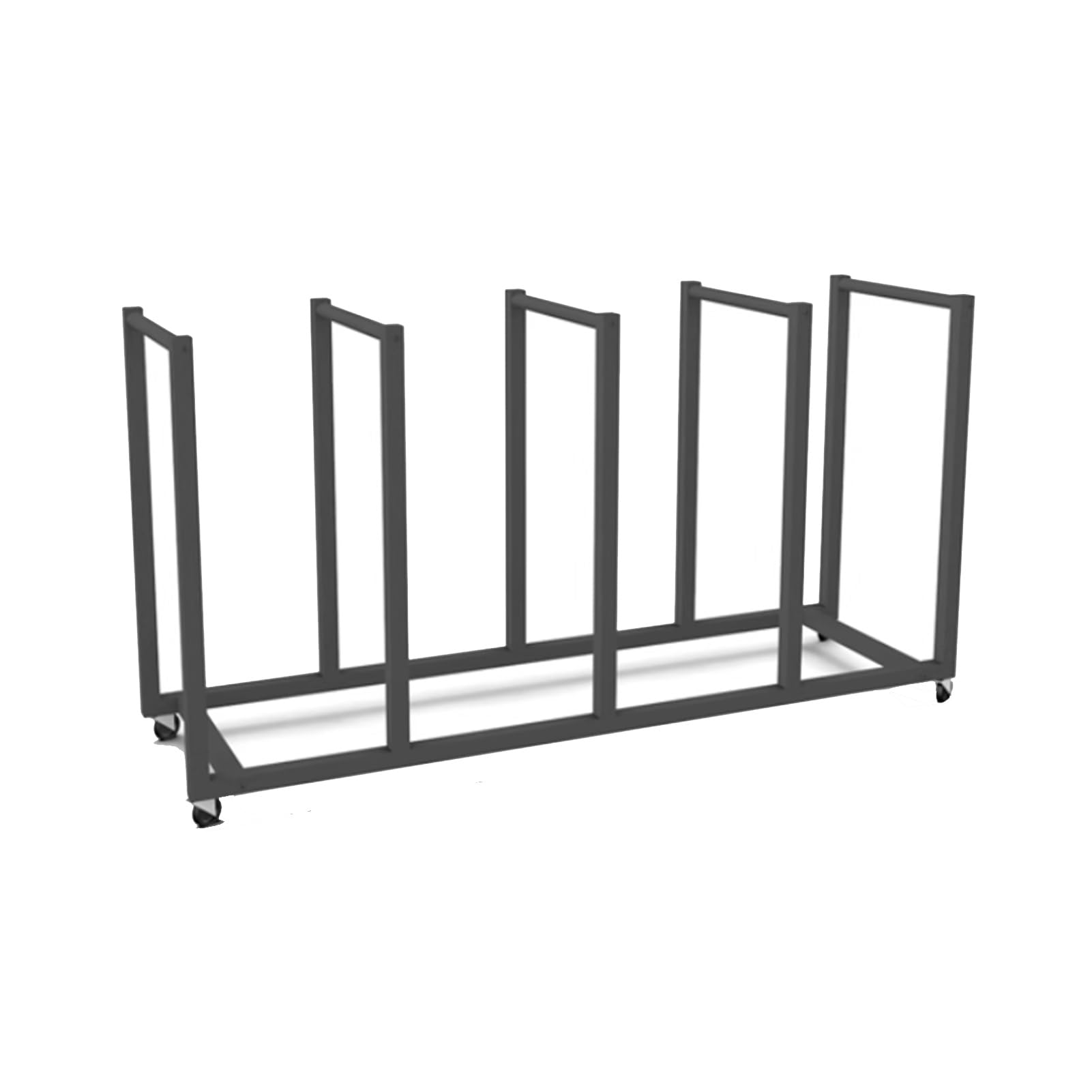 Komercyjny organizer na kółkach ze stali węglowej, przenośny, stojący, 35 x 120 x 49,8 cm, idealny do użytku domowego i magazynowego