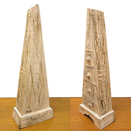 Amazon｜バリ家具 原人の三角タンス たんす 白 収納 H.80cm アジアン