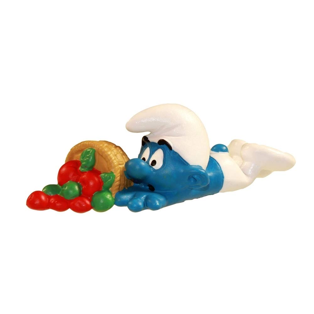 Schleich White The Smurfs Figure - The Clumsy Smurf 1982 (20161)