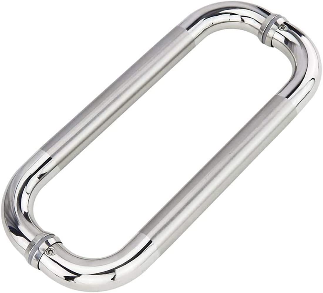 Poignée de douche pousser-tirer lot de 2 poignées inox anti-corrosion