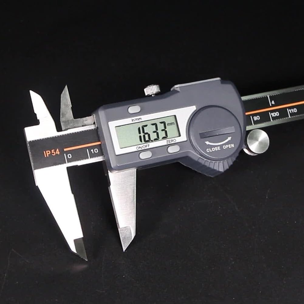 Digitaler Tiefenmessschieber 0-300mm Mit LCD-Display IP54 Wasserschutz 0,01MM Auflösung Und Datenausgang Für Präzise Industrie Und Handwerksmessungen(0-200mm)