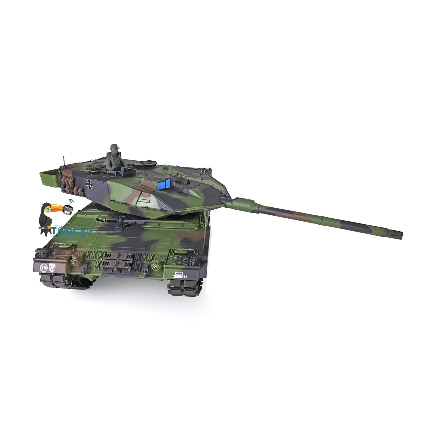 Leopard 2 A 6 RC czołg łańcuchowy 2,4 GHz 1/16/6 mm funkcja strzelania