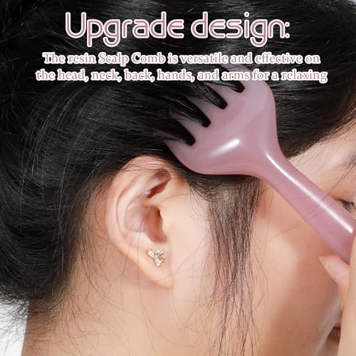 Massageador de cabeça, raspador de cabeça, pente portátil para couro cabeludo, ferramenta de massage
