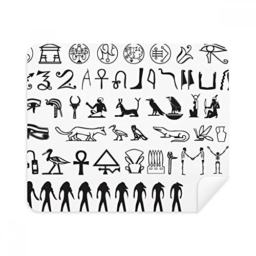 Chiffon écran et lunettes Égypte hiéroglyphes pour garder une vue nette au bureau