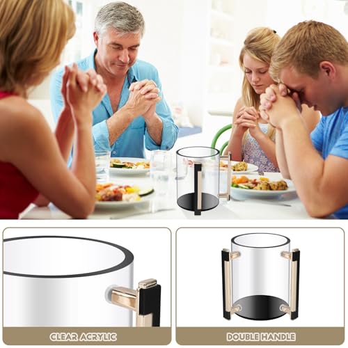 Vaso de Acrílico para Lavar Las Manos con Doble Asa de Metal Antideslizante Pack de 2 3