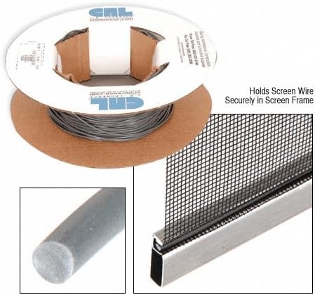 .090" Gray Screen Retainer Spline - 100 Foot Roll