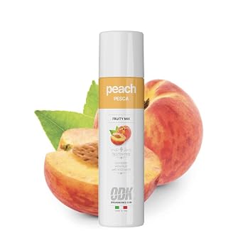 ODK Peach Puree Infused Fruit Syrup | Cocktails, Belini, Smoothies, Cooking, Baking and Desserts, 75cl