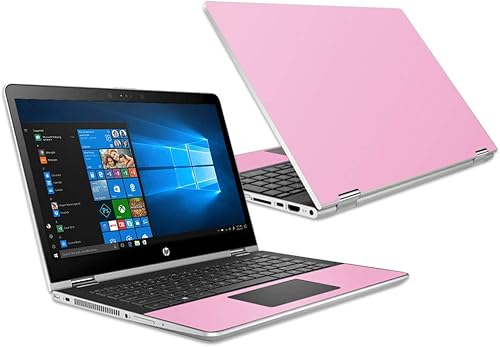 Miniatura 9 de MightySkins Skin compatible con HP Pavilion x360 15.6 pulgadas (2018) - Morado sólido  Funda protectora de vinilo duradera y única  Fácil de