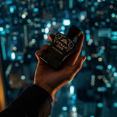 Image of H HABIBI Urban Oud Perfume for Men - 2.5 oz (75ML) Long Lasting Arabian Cologne, Woody Citrus Oud Men Perfume, Luxury Fragrance Gift for Special Occasions