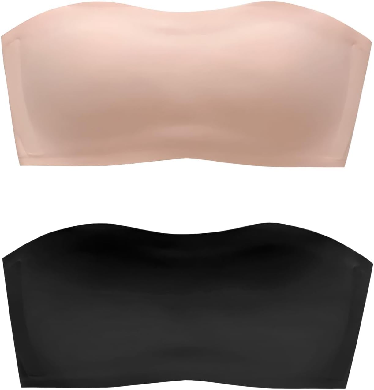 YESLAU Strapless Bra for Teens Girls Strapless Bras Kids Tube Top Bandeau Bra 10-12 12-14 14-16 with Detachable Straps