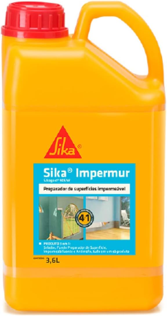 Sika – Preparador de superfície – Sikagard-905 W Branco – Impermur – Excelente aderência – Galão de 3,6L